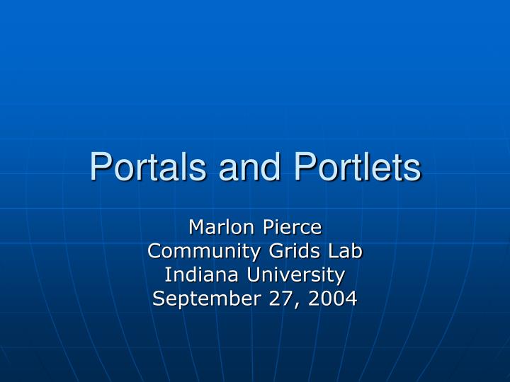 portals and portlets