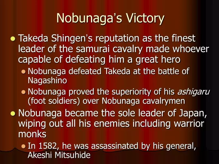 nobunaga s victory