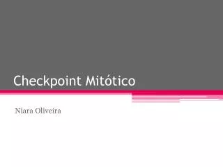 Checkpoint Mitótico