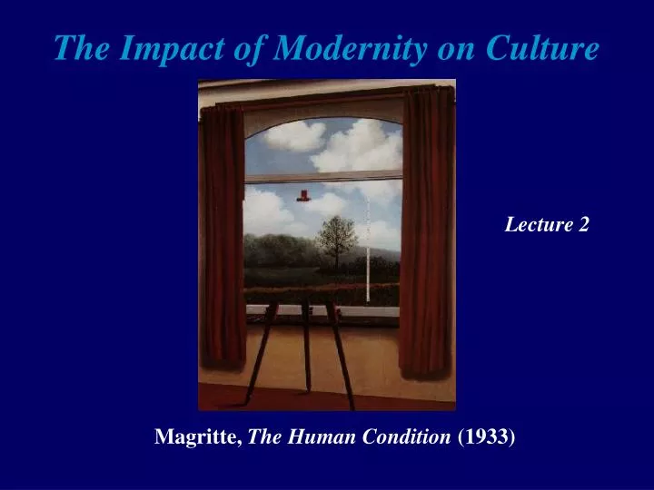 the impact of modernity on culture