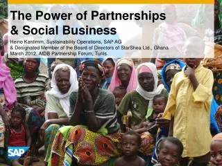 The Power of Partnerships &amp; Social Business