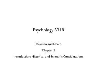 Psychology 3318