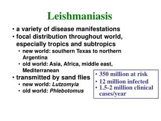 Leishmaniasis