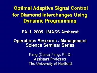 Optimal Adaptive Signal Control for Diamond Interchanges Using Dynamic Programming
