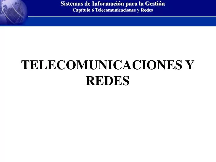 telecomunicaciones y redes