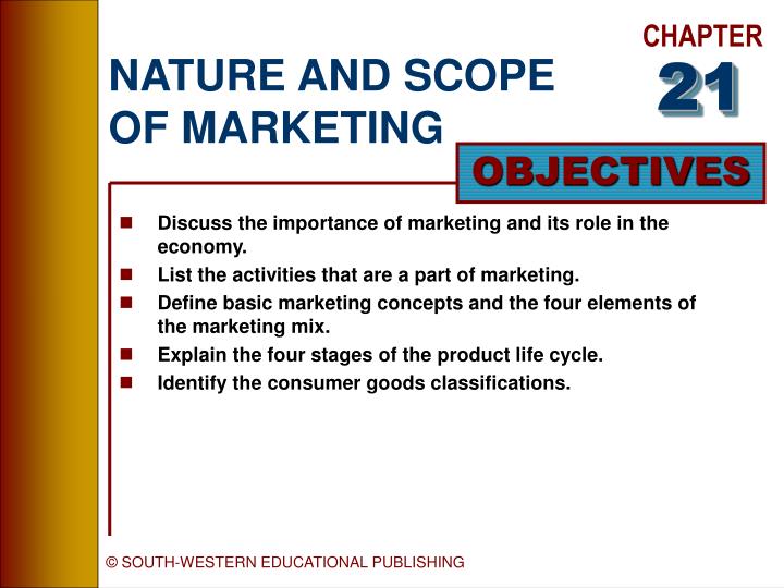 nature and scope of marketing