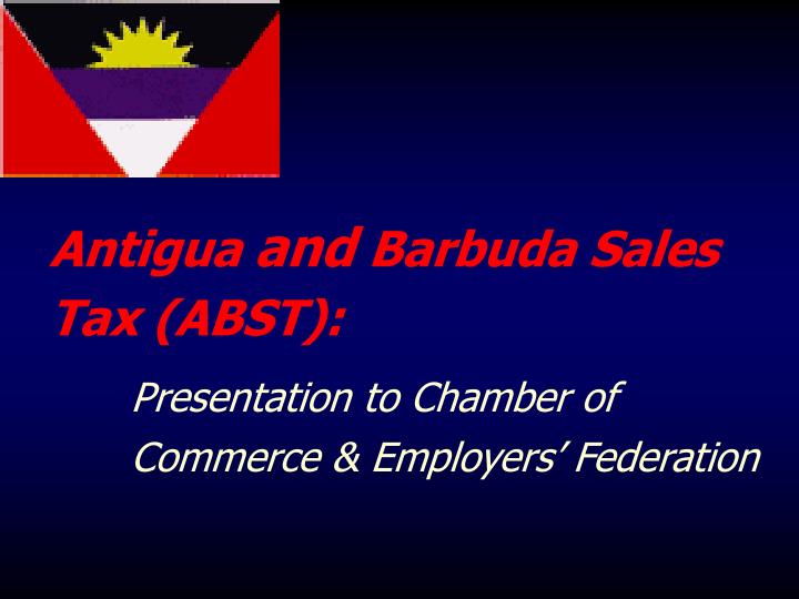 antigua and barbuda sales tax abst