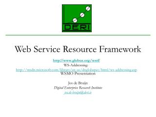 Web Service Resource Framework