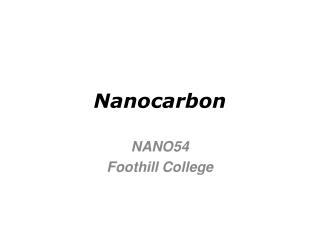 Nanocarbon