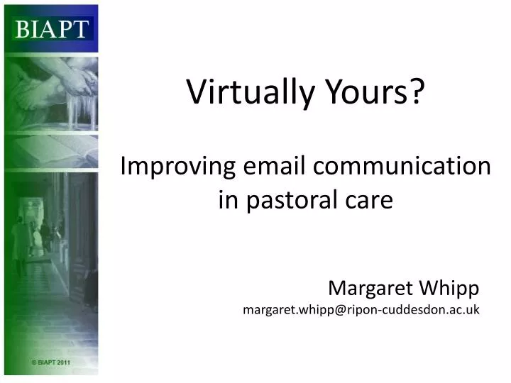 virtually yours improving email communication in pastoral care