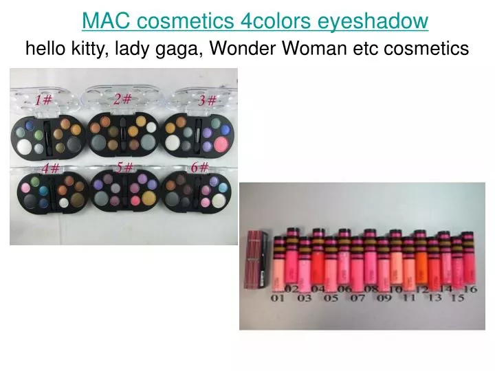 mac cosmetics 4colors eyeshadow