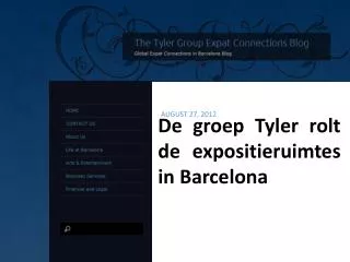 De groep Tyler rolt de expositieruimtes in Barcelona, The Ty