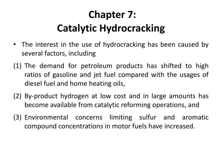 chapter 7 catalytic hydrocracking