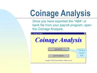 Coinage Analysis