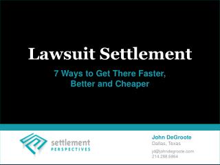 Lawsuit Settlement