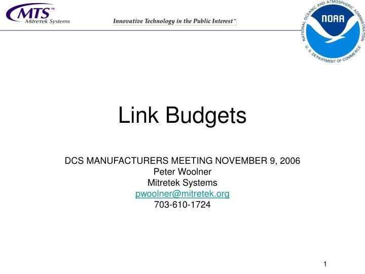 link budgets