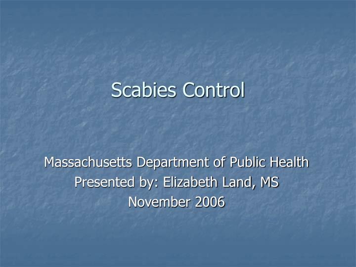 scabies control