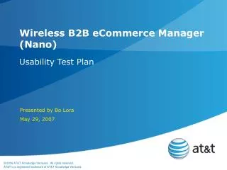 Wireless B2B eCommerce Manager (Nano)