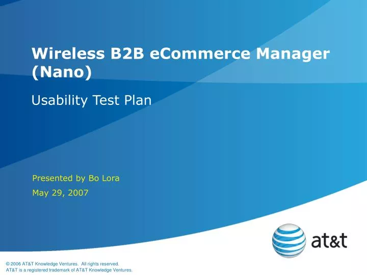 wireless b2b ecommerce manager nano