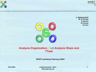 Analysis Organization: G o 4 Analysis Steps and TTask