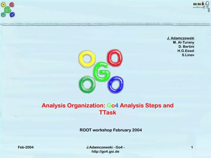 analysis organization g o 4 analysis steps and ttask