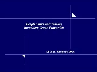 Graph Limits and Testing Hereditary Graph Properties