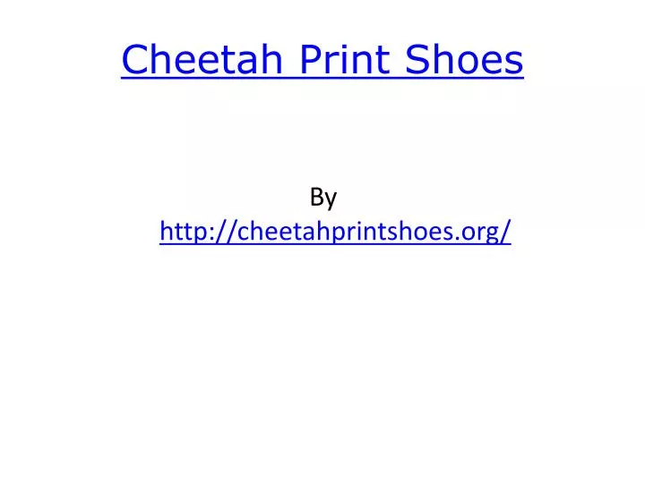cheetah print shoes