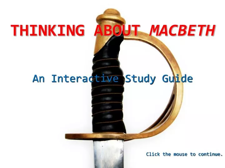 an interactive study guide