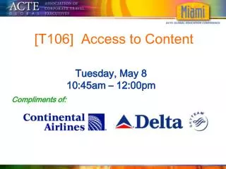 [T106] Access to Content