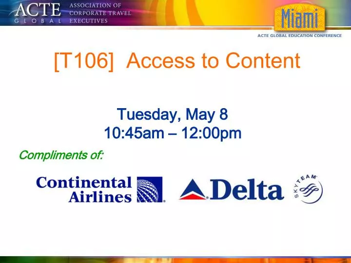 t106 access to content