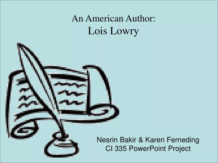 an american author lois lowry