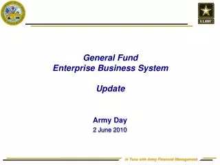 General Fund Enterprise Business System Update