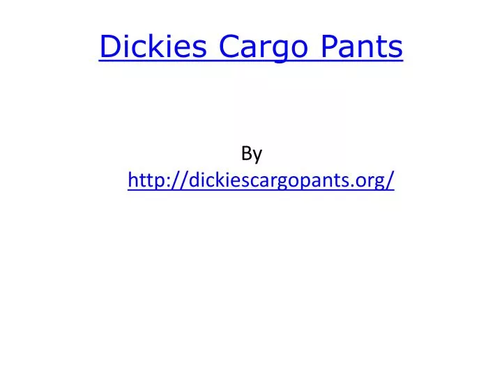 dickies cargo pants