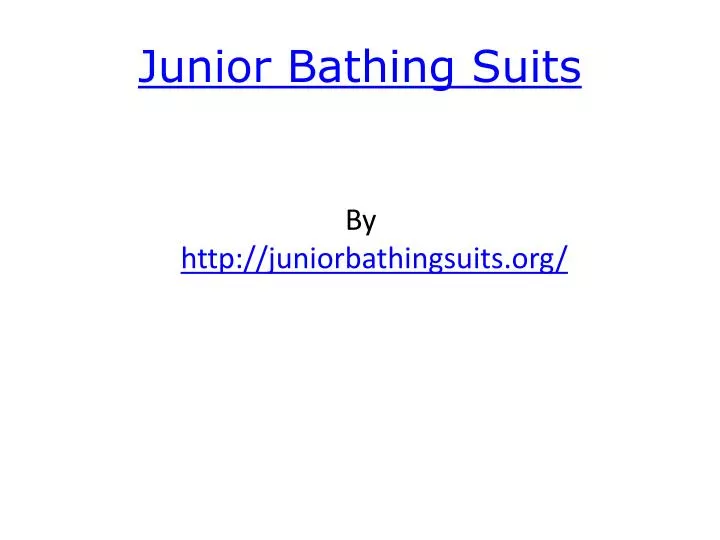 junior bathing suits
