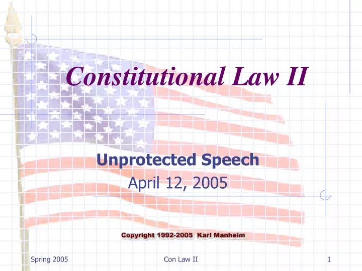 unprotected speech april 12 2005