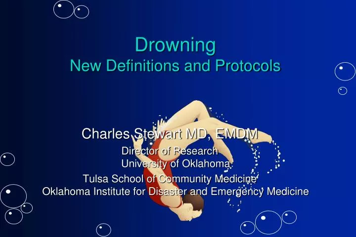 drowning new definitions and protocols