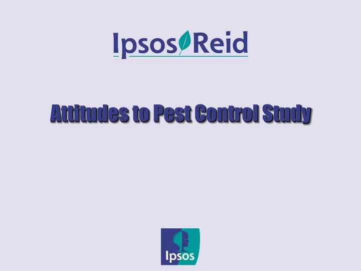 attitudes to pest control study