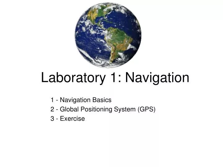 laboratory 1 navigation