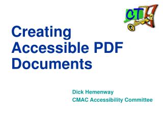 Creating Accessible PDF Documents