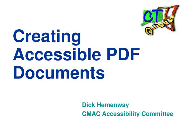 creating accessible pdf documents