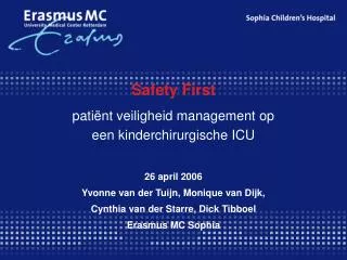 safety first
