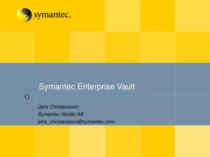 symantec enterprise vault