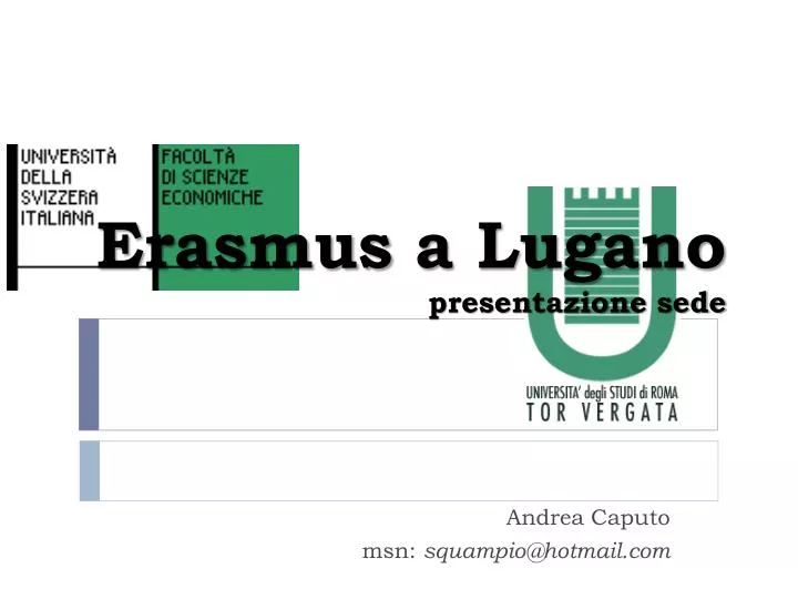 erasmus a lugano presentazione sede