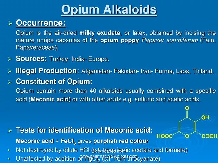 opium alkaloids