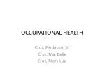 OCCUPATIONAL HEALTH - slide 1