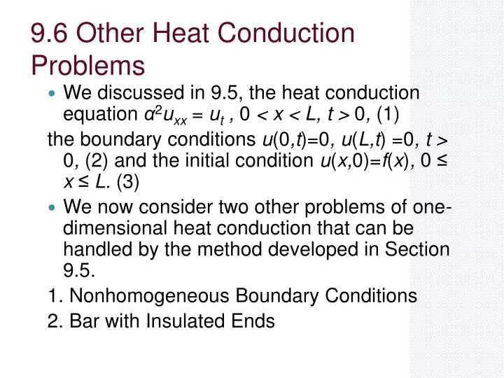 9 6 other heat conduction problems