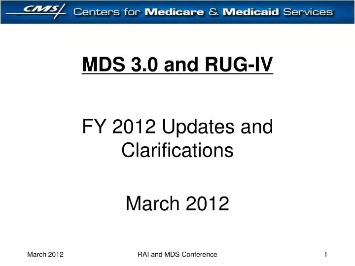 mds 3 0 and rug iv