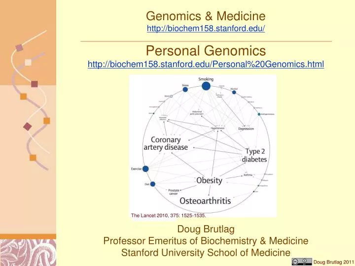 genomics medicine http biochem158 stanford edu