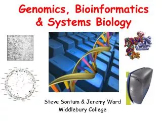 Genomics, Bioinformatics &amp; Systems Biology