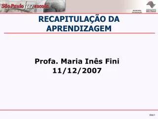 recapitula o da aprendizagem
